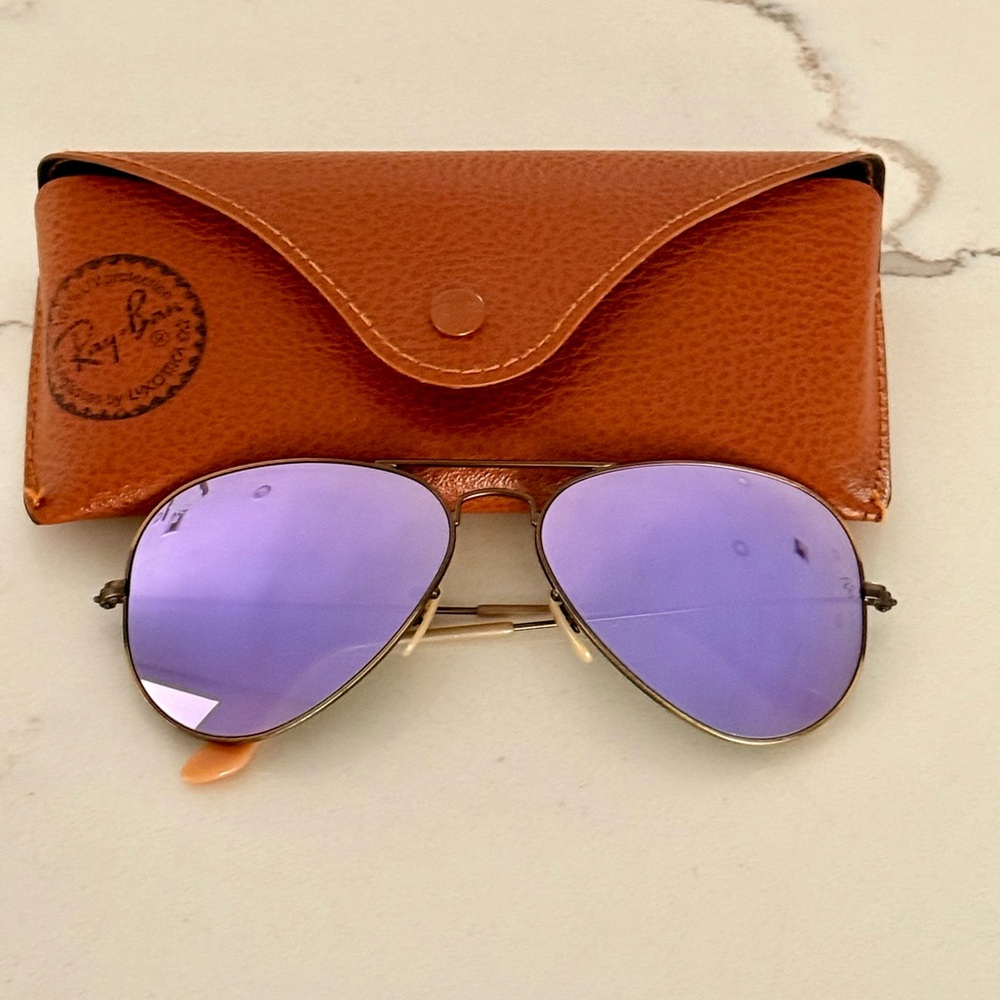 Ray-Ban Aviator Pink/Purple Mirror